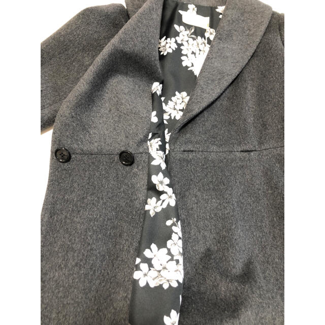 新品☆Aveniretoile☆アベニールエトワール☆ロングコート☆グレー☆花