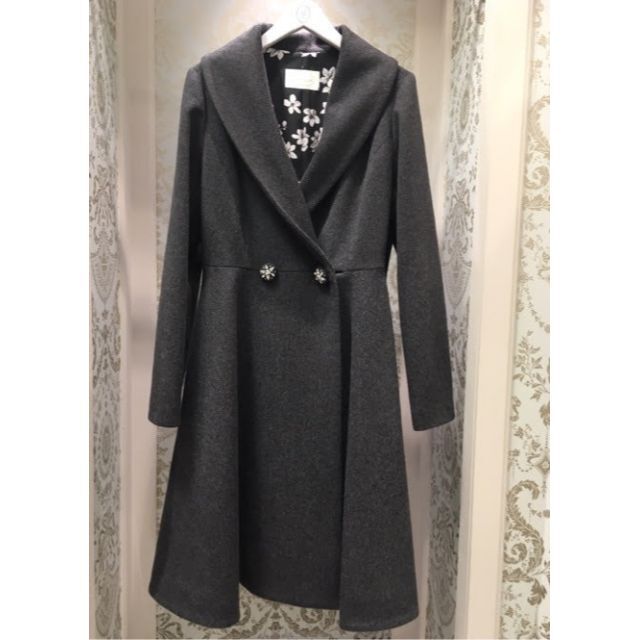 新品☆Aveniretoile☆アベニールエトワール☆ロングコート☆グレー☆花