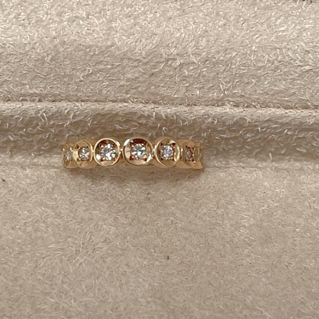 新品仕上げ済み✨　K18 ダイヤモンド　ピンキーリング　D0.13ct 6号 レディースのアクセサリー(リング(指輪))の商品写真