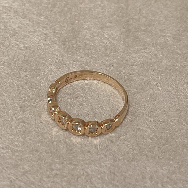 新品仕上げ済み✨　K18 ダイヤモンド　ピンキーリング　D0.13ct 6号 レディースのアクセサリー(リング(指輪))の商品写真