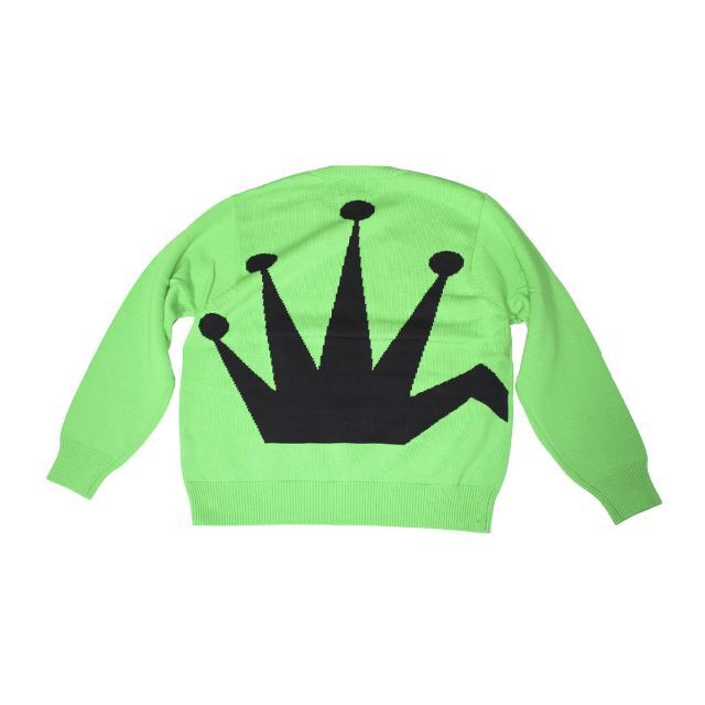 STUSSY(ステューシー)のSTUSSY BENT CROWN SWEATER GREEN M メンズのトップス(ニット/セーター)の商品写真