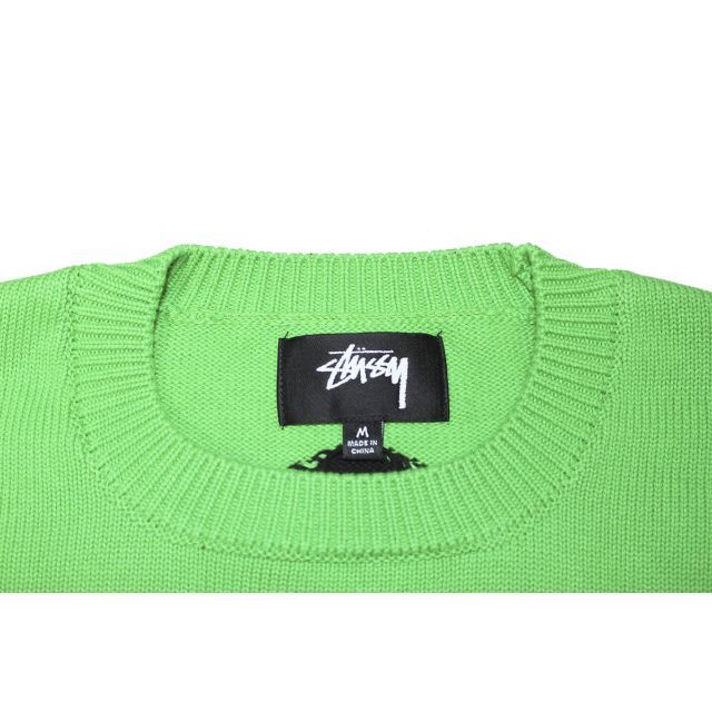 STUSSY(ステューシー)のSTUSSY BENT CROWN SWEATER GREEN M メンズのトップス(ニット/セーター)の商品写真