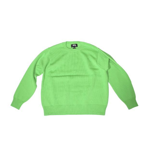 STUSSY(ステューシー)のSTUSSY BENT CROWN SWEATER GREEN M メンズのトップス(ニット/セーター)の商品写真