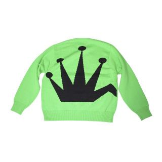 ステューシー(STUSSY)のSTUSSY BENT CROWN SWEATER GREEN M(ニット/セーター)