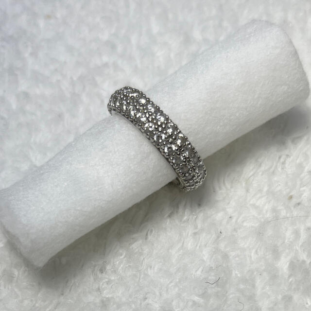 パヴェダイヤ風　シルバーリング レディースのアクセサリー(リング(指輪))の商品写真