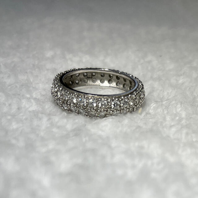 パヴェダイヤ風　シルバーリング レディースのアクセサリー(リング(指輪))の商品写真