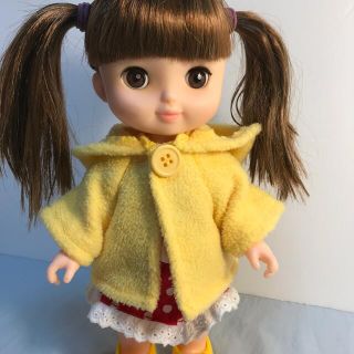 メルちゃんサイズフード付きコート(ぬいぐるみ/人形)