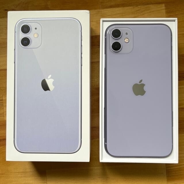 iPhone(アイフォーン)のアップル iPhone11 256GB パープル　中古 スマホ/家電/カメラのスマートフォン/携帯電話(スマートフォン本体)の商品写真