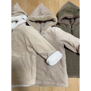 menina ボアフーディコート beige M(コート)