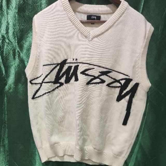 STUSSY SWEATER VESTステューシー ニットベスト Mサイズの通販 by ...