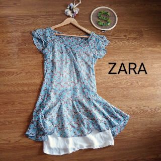 ザラ(ZARA)の【値下げ】ZARA　ワンピース(ひざ丈ワンピース)