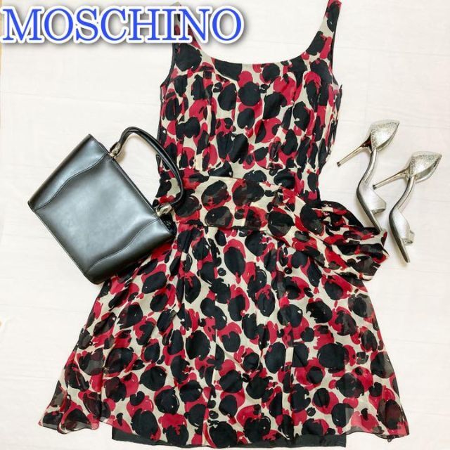 格安即決 MOSCHINO 新品☆MOSCHINO リボンワンピース- モスキーノ