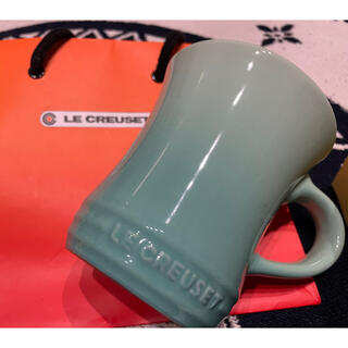 ルクルーゼ(LE CREUSET)の【新品未使用】ルクルーゼ　マグカップ　ブルー　S(グラス/カップ)