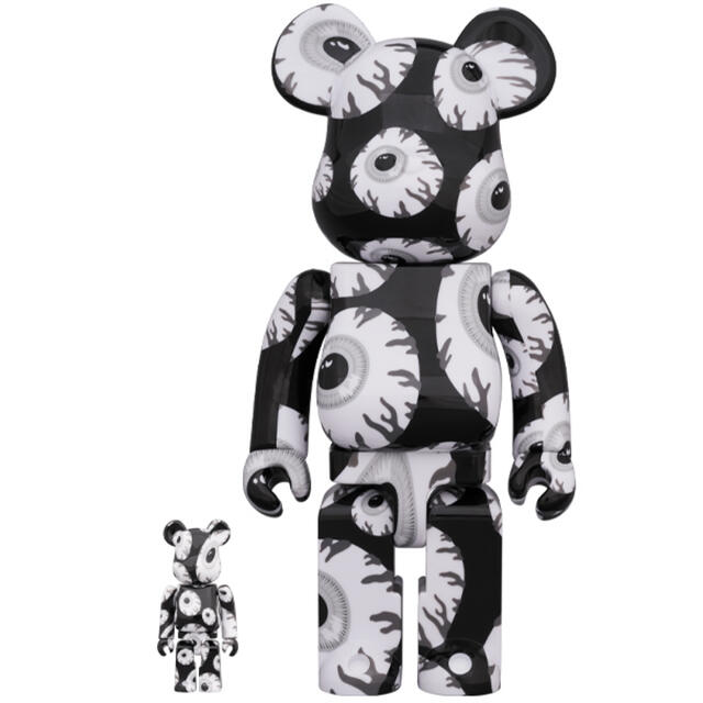 BE@RBRICK Mishka monochromatic 400%100%