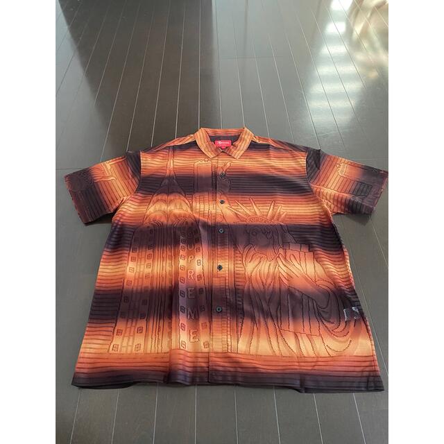 SUPREME Liberty Lace S/S Shirt Orange L