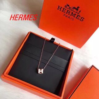 Hermes - ミニ ポップH ペンダント ネックレス マロングラッセ HERMEの通販 by きこも's shop｜エルメスならラクマ