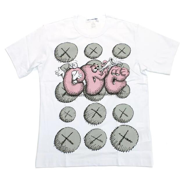 COMME des GARCONS(コムデギャルソン)の新品 コムデギャルソンシャツ カウズ KAWS Tシャツ 限定コラボ XLサイズ メンズのトップス(Tシャツ/カットソー(半袖/袖なし))の商品写真