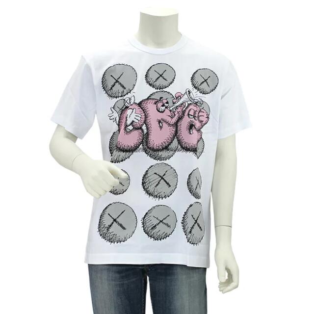 COMME des GARCONS(コムデギャルソン)の新品 コムデギャルソンシャツ カウズ KAWS Tシャツ 限定コラボ XLサイズ メンズのトップス(Tシャツ/カットソー(半袖/袖なし))の商品写真