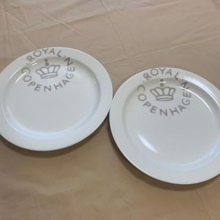 ロイヤルコペンハーゲン(ROYAL COPENHAGEN)のロイヤルコペンハーゲン　ニューシグネチャー　グレー　2枚(食器)