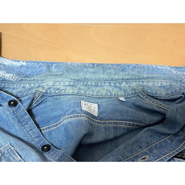 HOLLYWOOD RANCH MARKET - BLUE BLUE デニムシャツ ダメージ加工 HOLLYWOOD RANCH MARKET - BLUE BLUE デニムシャツ ダメージ加工