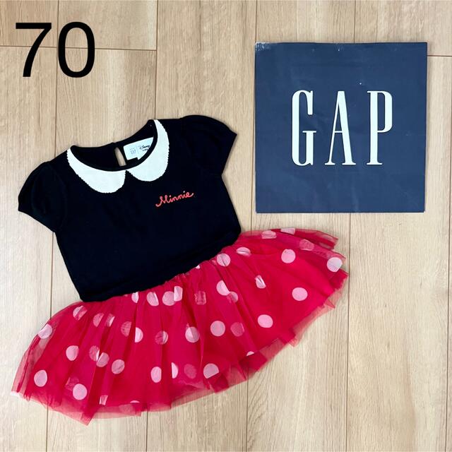 babyGAP(ベビーギャップ)の新品　baby gap ミニー　ワンピース　ドレス70 ハロウィン　コスプレ キッズ/ベビー/マタニティのベビー服(~85cm)(ワンピース)の商品写真