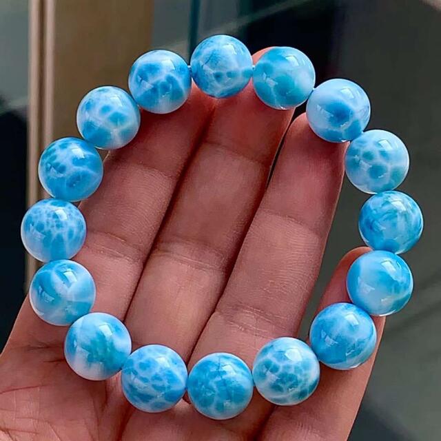 天然無処理 ラリマー ブレスレット 13mm-52.7g | www.innoveering.net