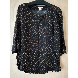 エイチアンドエム(H&M)の☺︎︎最終値下げ☺︎︎小花トップス(シャツ/ブラウス(長袖/七分))