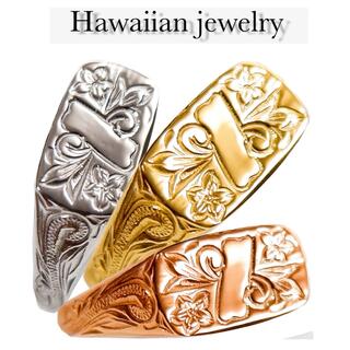 ハワイアンジュエリー リング 指輪 カレッジリング ステンレス記念日 誕生日(リング(指輪))