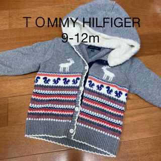 トミーヒルフィガー(TOMMY HILFIGER)のトミーヒルフィガー　キッズ　ベビー　長袖カーディガンニット　フード付き　(カーディガン/ボレロ)