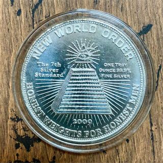 フリーメイソン激レア!☆Illuminati 10の世界地域 純銀 幻のコインNWO 銀貨