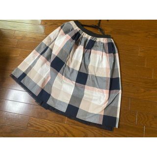 バーバリーブルーレーベル(BURBERRY BLUE LABEL)のバーバリーブルーレーベル　リバーシブルスカート(ひざ丈スカート)