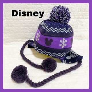 ディズニー(Disney)のディズニー ボンボン付きニット帽 フリーサイズ(ニット帽/ビーニー)