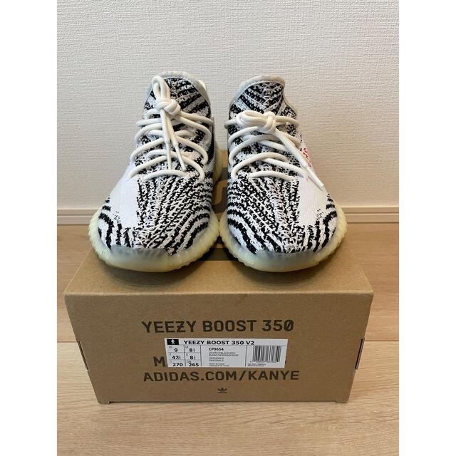 ADIDAS YEEZY BOOST 350 "zebra" 【27.0cm】