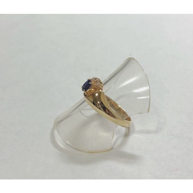 ☆仕上済☆ K18YG サファイヤダイヤモンドレディースリング #12 0.34 レディースのアクセサリー(リング(指輪))の商品写真