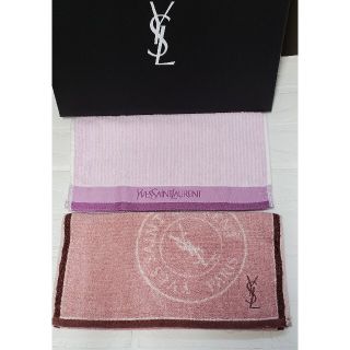 イヴサンローランボーテ(Yves Saint Laurent Beaute)の【新品】　フェイスタオル　2枚セット　イブサンローラン　バス用品　YSL(タオル/バス用品)