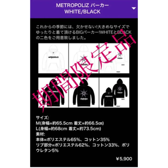 三代目JSoulBrothers☆LIVEグッズ☆パーカー☆美品