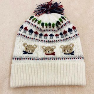 美品 ファミリア ニット帽 Mサイズ