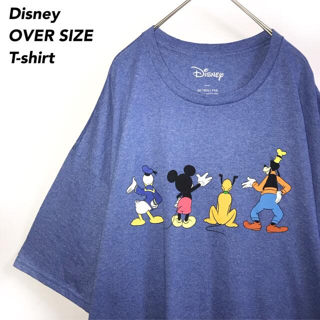 Disney オーバーサイズ 海外古着ディズニーキャラクターtシャツ集合ミッキー フレンズ青の通販 By 108s Shop ディズニーならラクマ