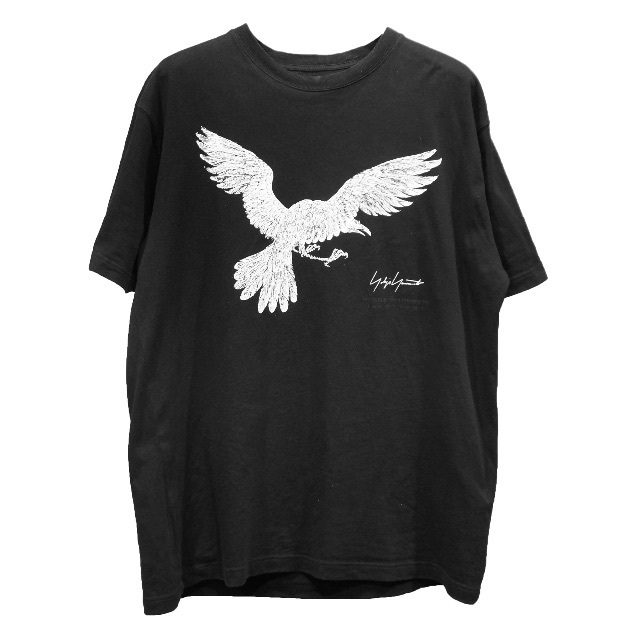 Yohji Yamamoto(ヨウジヤマモト)のYOHJI YAMAMOTO 22SS CROW PRINT T-SHIRT メンズのトップス(Tシャツ/カットソー(半袖/袖なし))の商品写真