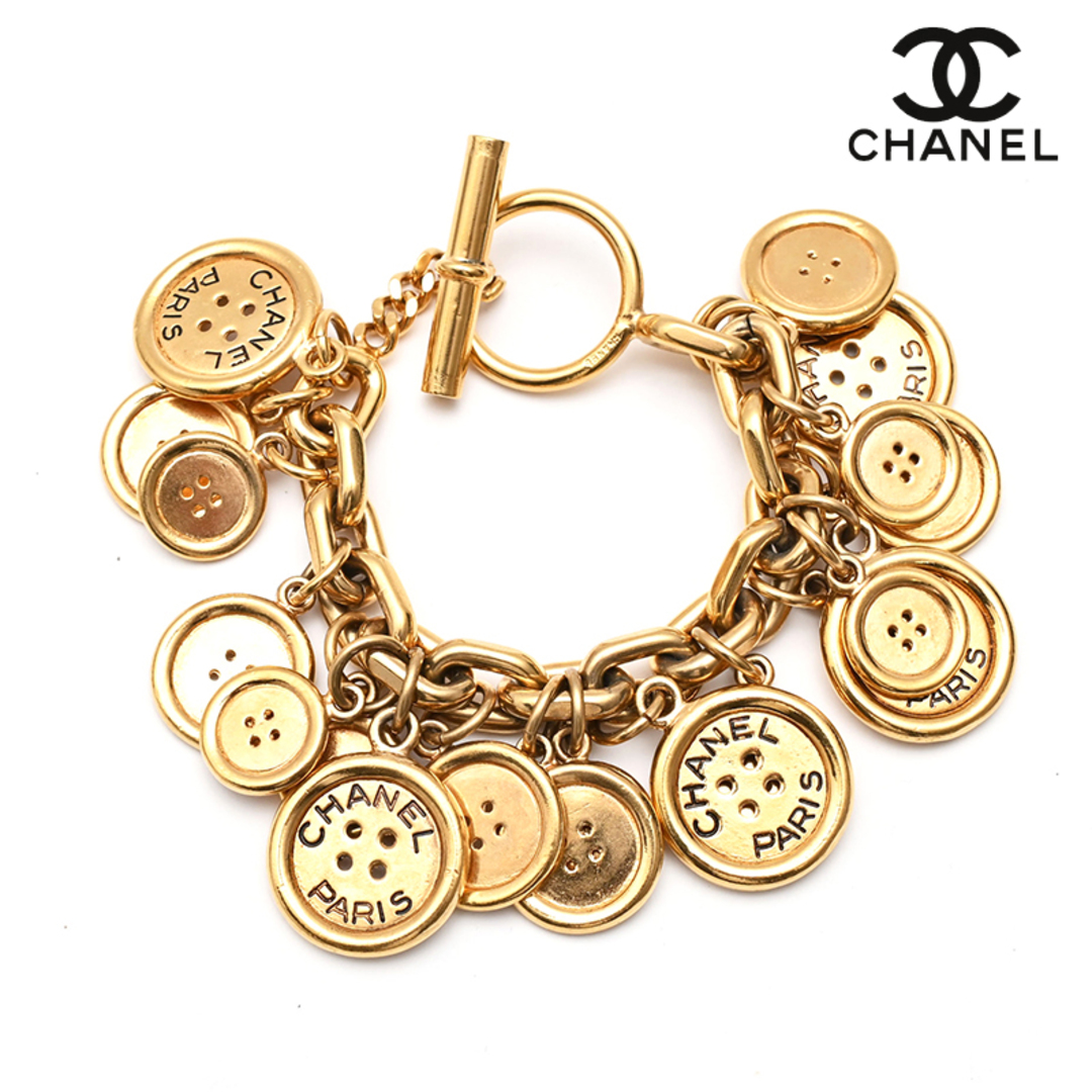 シャネル CHANEL ココ釦 チェーン ブレスレット P0974 tritone.net.au