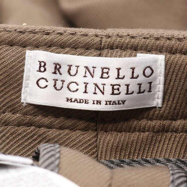 BRUNELLO CUCINELLI(ブルネロクチネリ)のABランク テーパード パンツ グレーブラウン レディースのパンツ(その他)の商品写真