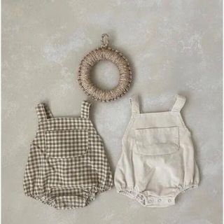 ザラキッズ(ZARA KIDS)のサロペットロンパース 韓国ベビー服(ロンパース)