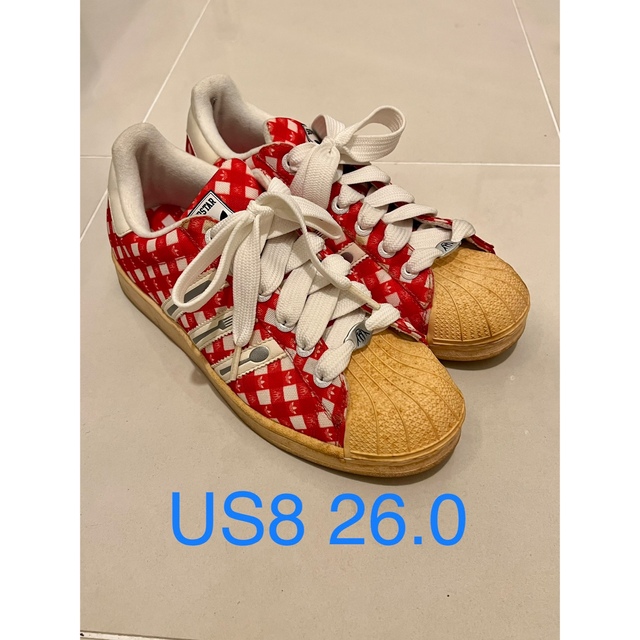 ADIDAS スーパースター 26.0 35周年 アッパープレイグラウンドBBQ