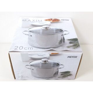 マイヤー(MEYER)の未使用 マイヤー マキシムSS 両手鍋 20cm MXS-W20 IH対応(鍋/フライパン)