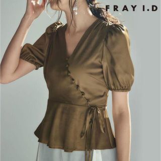 フレイアイディー(FRAY I.D)のFRAY.ID サテンカシュブラウス(シャツ/ブラウス(半袖/袖なし))