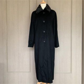 マックスマーラ(Max Mara)の専用です。美品　高級　伊勢丹　ミアカーナ　9 カシミアロングコート　ファー(ロングコート)