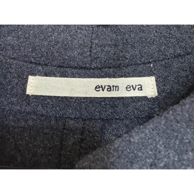 evam eva(エヴァムエヴァ)のエヴァムエヴァ　プレスウールコート レディースのジャケット/アウター(ロングコート)の商品写真