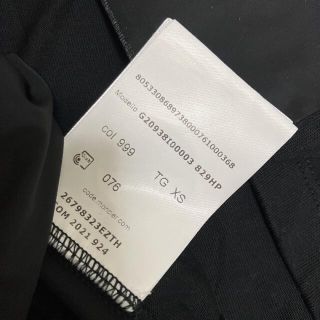 MONCLER レディース 黒 異素材ワンピース ウエスト調節可