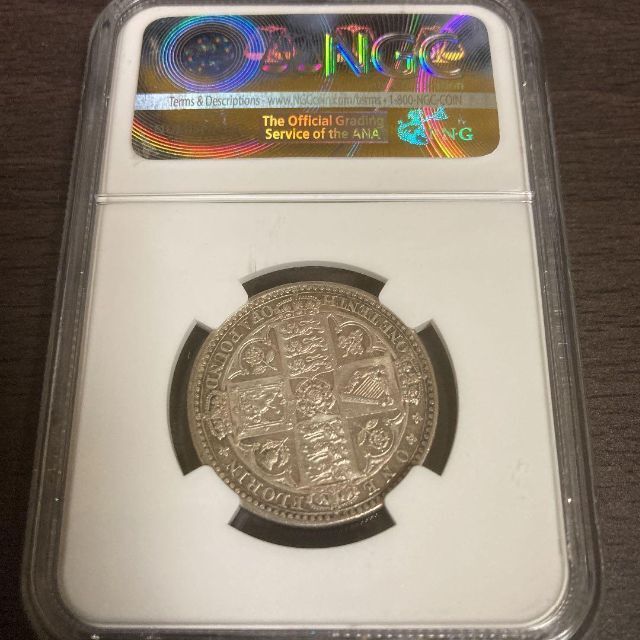 【希少】ゴッドレスフローリン銀貨 PCGS MS61 イギリス  1849年 エンタメ/ホビーの美術品/アンティーク(貨幣)の商品写真