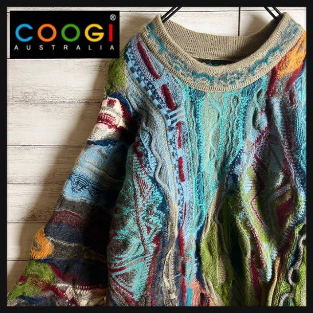 【激レア】coogi クージー 立体 編込み 3Dニット 即完売モデル 希少